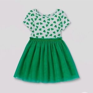Cat & Jack Girls St. Patrick's Day Shamrock Dress